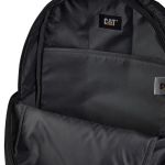Σακίδιο Πόλης Caterpillar 84837-01 Explorer 23L Μαύρο | Eco Ripstop & Θήκη Laptop – με Ανακλαστικό Logo