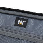 Υβριδική Βαλίτσα Καμπίνας 54x37x24 Caterpillar 85060-01 Μαύρο 30L | Σκληρή & Υφασμάτινη με Μπροστινή Θήκη