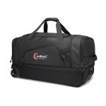 Μεσαία Τροχοτσάντα Ταξιδιού Cardinal 8507 Μαύρο 65cm 73L | Αδιάβροχο με Διπλό Πάτο | 3-σε-1 Duffel Trolley