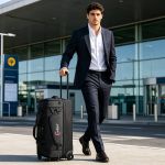 Μεσαία Τροχοτσάντα Ταξιδιού Cardinal 8507 Μαύρο 65cm 73L | Αδιάβροχο με Διπλό Πάτο | 3-σε-1 Duffel Trolley
