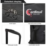 Μικρή Τροχοτσάντα Ταξιδιού Cardinal 8506 55cm Μαύρο 48L | Αδιάβροχο | Διπλός Πάτος & Ενισχυμένες Ραφές