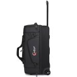 Μεγάλη Τροχοτσάντα Ταξιδιού Cardinal 8508 Μαύρη 75cm 105L | Αδιάβροχη με Διπλό Πάτο | Τηλεσκοπική Λαβή