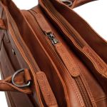 Δερμάτινη Γυναικεία Τσάντα Ώμου & Χειρός Chesterfield Passau C48.129831 Κονιάκ | Premium Κομψή Τσάντα Γραφείου