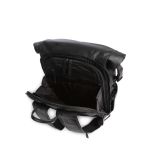 Δερμάτινο Σακίδιο Πλάτης Roll-Top Chesterfield Remo C58.071300 Μαύρο 23.7L | Premium, Επέκταση & Εργονομικό για Ταξίδι & Daypack