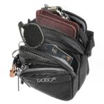 Ανδρικό Τσαντάκι Ώμου POLO 907008-2000 Μαύρο – Θήκη για Smartphone, Πρακτικό & Πολλές Τσέπες