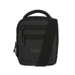 Ανδρικό Τσαντάκι Ώμου Μικρο POLO 907144 SKYFORCE Μαύρο – Compact & Οργανωμένο με Χερούλι