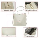 Δερμάτινη Γυναικεία Τσάντα Shopper Ώμου Foxer 9136015F Λευκό | Κομψή Τσάντα Με Αποσπώμενη Εσωτερική Θήκη (2-σε-1)