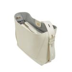 Δερμάτινη Γυναικεία Τσάντα Shopper Ώμου Foxer 9136015F Λευκό | Κομψή Τσάντα Με Αποσπώμενη Εσωτερική Θήκη (2-σε-1)