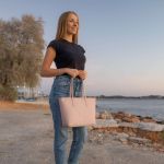 Γυναικεία Τσάντα Ώμου Shopper Pierre Loues 914-62 Ροζ | Ασφαλές Φερμουάρ & Ιμάντες Microfiber | Απόλυτη Οργάνωση & Στυλ