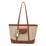 Γυναικεία Τσάντα Shopper Ώμου Foxer 9151041F Μπέζ/Καφέ | Μεγάλη Χωρητικότητα Με Διπλό Κλείσιμο | Έξυπνη Οργάνωση & Στυλ