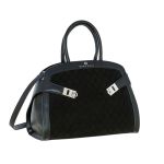 Γυναικεία Τσάντα Ώμου Tote Bartuggi 718-112801 Μαύρο | Σουέτ PU σε Γήινες Αποχρώσεις | Χωρητικότητα & Μοναδικό Σχήμα