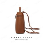 Γυναικείο Σακίδιο Πλάτης Pierre Loues 931-62 Καφέ | Καθημερινή Άνεση & Έξυπνη Οργάνωση | Ασφαλές Κλείσιμο