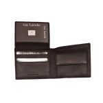 Δερμάτινο Ανδρικό Πορτοφόλι Μικρό Guy Laroche 62905 Dark Brown | RFID Προστασία & Compact Design