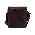 Ανδρικό Δερμάτινο Τσαντάκι Ώμου Chesterfield Remy C48.055000 Καφέ – Premium, Κομψό με Καπάκι & Φερμουάρ