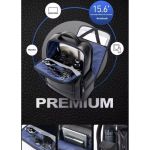 Δερμάτινο Σακίδιο Πλάτης Bopai 61-129171 Μαύρο – Laptop 15,6”, 25L – Premium Business Backpack με USB