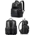 Δερμάτινο Σακίδιο Πλάτης Bopai 61-129171 Μαύρο – Laptop 15,6”, 25L – Premium Business Backpack με USB