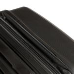Σετ 2 Άθραυστες Βαλίτσες Newcom N1595-SET2 Μαύρο | Καμπίνας & Μεσαία | με Αντικλεπτικό Φερμουάρ