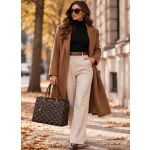 Κομψή Fashion Τσάντα Ώμου Beverly Hills Polo Club BH4661 με Εσωτερικό Χώρισμα (PU Leather) Καφέ