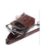 Ανδρικό Τσαντάκι Χιαστί Bull Captain XB555 Καφέ | 5 Εξωτερικές Θήκες & Vintage Στυλ