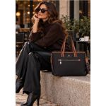 Γυναικείο Business Bag με Υποδοχή Βαλίτσας Beverly Hills Polo Club BH-4730 (41cm) Καφέ