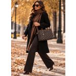 Κομψή Fashion Τσάντα Ώμου Beverly Hills Polo Club BH4661 με Εσωτερικό Χώρισμα (PU Leather) Καφέ