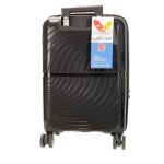 Βαλίτσα Καμπίνας Bartuggi 725-35 Μαύρο 55x37x22 Πολυπροπυλένιο – Premium & Ελαφριά – Ιδανική για Aegean & Air France