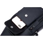 Ανδρικό Τσαντάκι Χιαστί Bull Captain XB 121 Μαύρο | 4 Εξωτερικές Θήκες & Vintage Look
