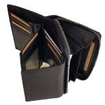 Γυναικείο Δερμάτινο Πορτοφόλι Chesterfield Hanoi C08.037200 Μαύρο με RFID Προστασία – Premium Wax Pullup Δέρμα