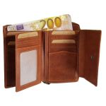 Γυναικείο Δερμάτινο Πορτοφόλι Chesterfield Hanoi C08.037231 Κονιάκ με RFID Προστασία – Premium Wax Pullup Δέρμα