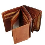 Γυναικείο Δερμάτινο Πορτοφόλι Chesterfield Hanoi C08.037231 Κονιάκ με RFID Προστασία – Premium Wax Pullup Δέρμα