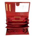 Γυναικείο Δερμάτινο Πορτοφόλι Μεγάλο Chesterfield Hampton C08.037304 Κόκκινο με RFID Προστασία – Vintage Δέρμα