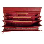 Γυναικείο Δερμάτινο Πορτοφόλι Μεγάλο Chesterfield Hampton C08.037304 Κόκκινο με RFID Προστασία – Vintage Δέρμα
