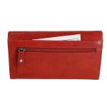 Γυναικείο Δερμάτινο Πορτοφόλι Μεγάλο Chesterfield Hampton C08.037304 Κόκκινο με RFID Προστασία – Vintage Δέρμα