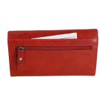 Γυναικείο Δερμάτινο Πορτοφόλι Μεγάλο Chesterfield Hampton C08.037304 Κόκκινο με RFID Προστασία – Vintage Δέρμα