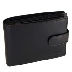 Ανδρικό Δερμάτινο Πορτοφόλι Chesterfield C08.051200 Μαύρο Curtis με RFID Προστασία – Δέρμα Wax Pull Up