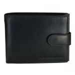 Ανδρικό Δερμάτινο Πορτοφόλι Chesterfield C08.051200 Μαύρο Curtis με RFID Προστασία – Δέρμα Wax Pull Up