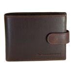 Ανδρικό Δερμάτινο Πορτοφόλι Chesterfield C08.051201 Καφέ Curtis με RFID Προστασία – Δέρμα Wax Pull Up