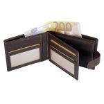 Ανδρικό Δερμάτινο Πορτοφόλι Chesterfield C08.051201 Καφέ Curtis με RFID Προστασία – Δέρμα Wax Pull Up