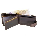 Ανδρικό Δερμάτινο Πορτοφόλι Μικρό Chesterfield C08.051101 Καφέ – Yamba με RFID Προστασία & Vintage Δέρμα