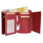 Γυναικείο Δερμάτινο Πορτοφόλι Chesterfield Hanoi C08.037204 Κόκκινο με RFID Προστασία – Premium Wax Pullup Δέρμα