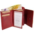 Γυναικείο Δερμάτινο Πορτοφόλι Chesterfield Hanoi C08.037204 Κόκκινο με RFID Προστασία – Premium Wax Pullup Δέρμα