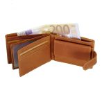 Ανδρικό Δερμάτινο Πορτοφόλι Μικρό Chesterfield C08.051131 Κονιάκ – Yamba με RFID Προστασία & Vintage Δέρμα
