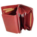 Γυναικείο Δερμάτινο Πορτοφόλι Chesterfield Hanoi C08.037204 Κόκκινο με RFID Προστασία – Premium Wax Pullup Δέρμα