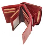 Γυναικείο Δερμάτινο Πορτοφόλι Chesterfield Hanoi C08.037204 Κόκκινο με RFID Προστασία – Premium Wax Pullup Δέρμα