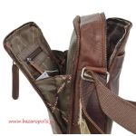 Ανδρικό Δερμάτινο Τσαντάκι Ώμου Chesterfield C48.071701 Καφέ – με 2 Κεντρικές Θήκες & Premium Ποιότητα