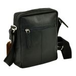 Δερμάτινο Τσαντάκι Ώμου Chesterfield Birmingham C48.098000 Μαύρο – Premium Pull-Up Δέρμα με Κομψό & Ανθεκτικό Design