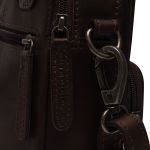 Δερμάτινο Τσαντάκι Ώμου CHESTERFIELD C48.117501 Dark Brown Morena