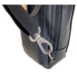 Δερμάτινο Τσαντάκι Χιαστί / Crossbody Chesterfield Riga C58.028400 Μαύρο – Premium Pull-Up Δέρμα με Πολλαπλές Θήκες