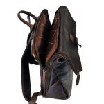Δερμάτινο Επαγγελματικό Σακίδιο Πλάτης Chesterfield Savona C58.032201 Καφέ | Roll Top, Θήκη Laptop 15