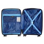 Βαλίτσα Καμπίνας 55x40x20 Dielle 180-55 Μπλε 35L | Πολυπροπυλένιο με Ιταλική Φινέτσα | Ιδανική για Όλες τις Αεροπορικές